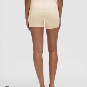 Lulu Align 4 inch high rise short in Butter Cream